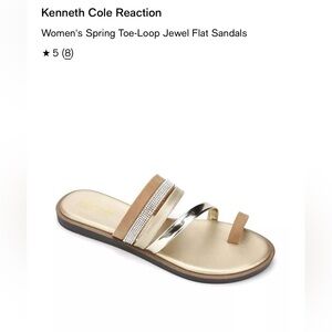 Kenneth Cole Reaction Speing toe loop jewel flat sandals